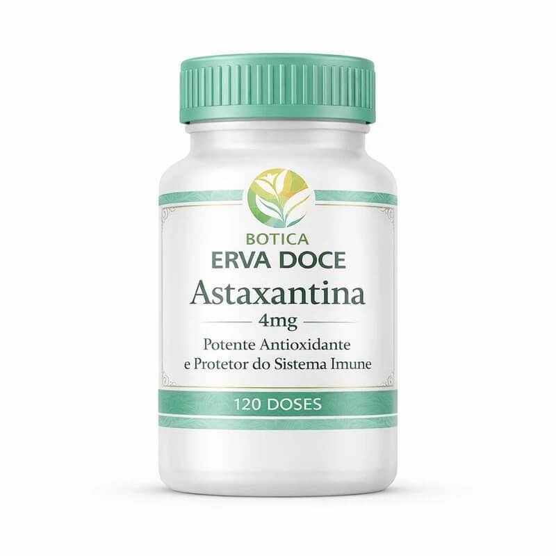Astaxantina 4mg 120 Cps - Proteção Ocular, Anti-Idade e Antioxidante