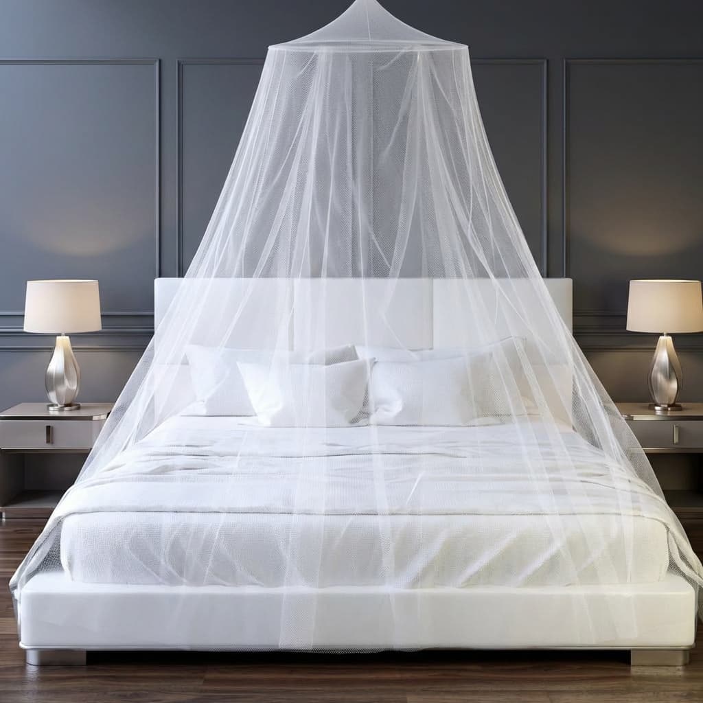 Mosquiteiro de Teto Casal Box/Queen com Elástico Fechado | Proteção Contra Mosquitos Promoção
