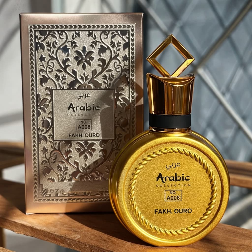 Arabic Collection A008 Fakh Ouro Perfume Árabe Masculino Miniatura 25ml