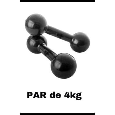 Par Bola Emborrachado 04 KG Academia Musculação Fitness Casa Gym