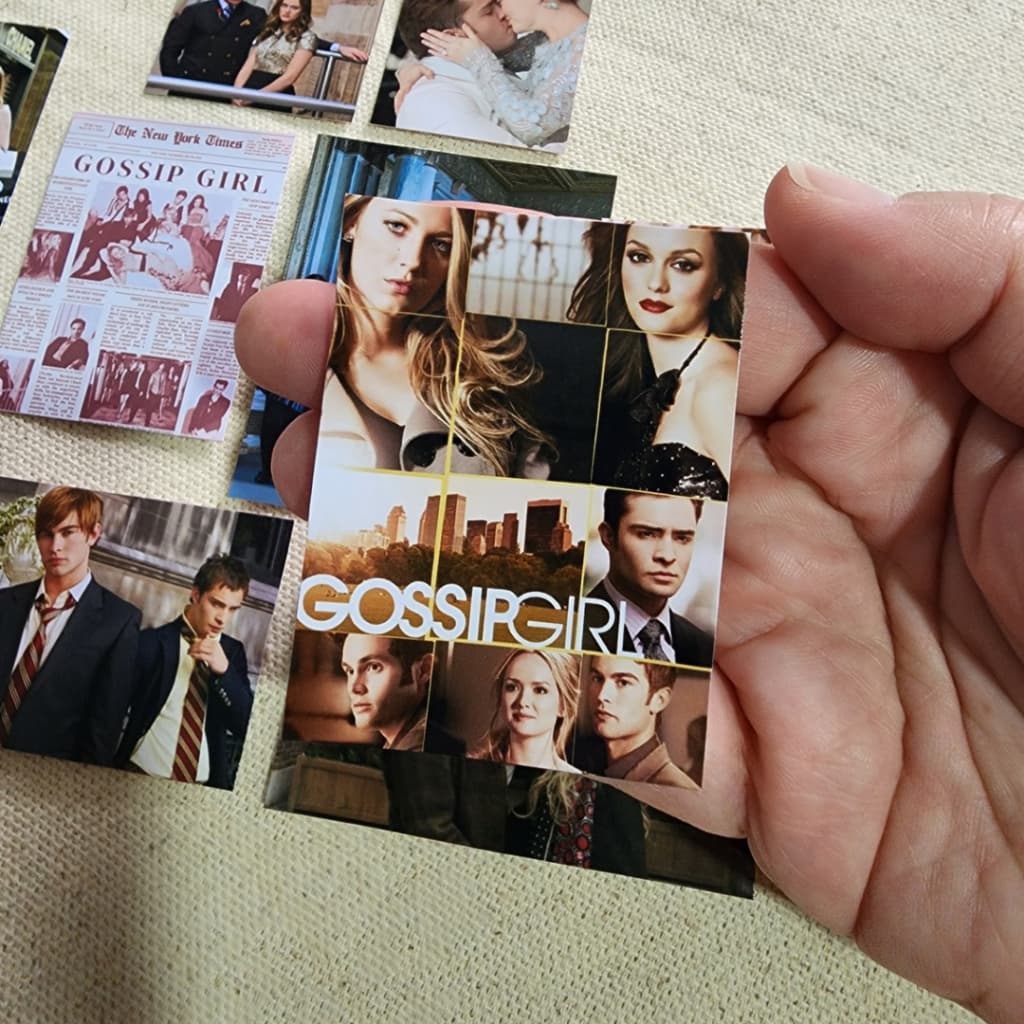 Adesivos da série Gossip Girl para scrapbook e journal