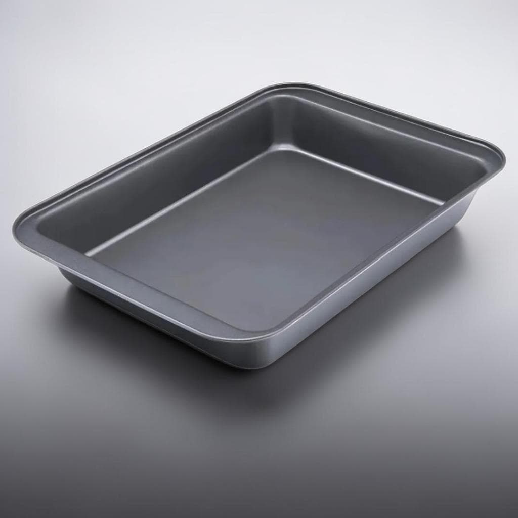 Forma Assadeira 37 x 25 x 5Cm Retangular Antiaderente Grande Aço Carbono Lasanha Bolo