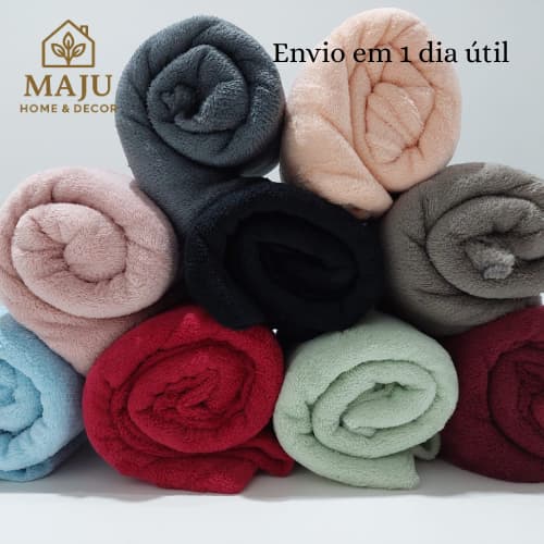 Manta Microfibra Multiuso Pet Bebê 100% Poliéster 1,10m x 90cm Cores Diversas