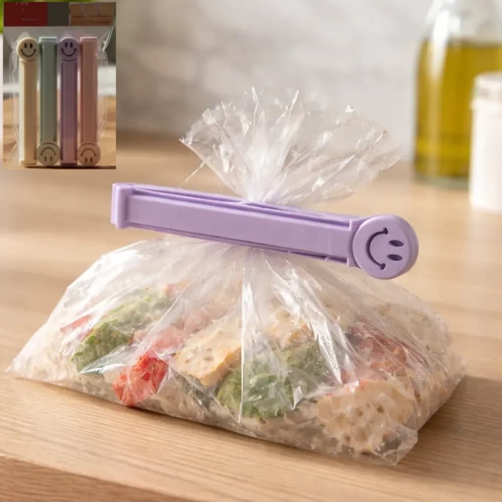 Kit 12 Prendedor Veda Saco Fecha Plástico Cozinha Embalagens