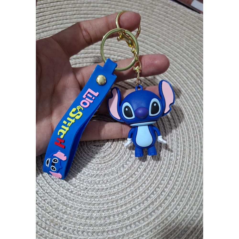 Chaveiro Lilo Stitch Angel - desenho animado pequeno Bolsa presente
