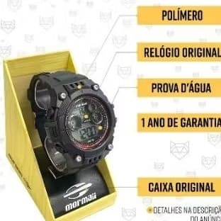 Relógio de Pulso Mormaii Masculino Analógico Prova D