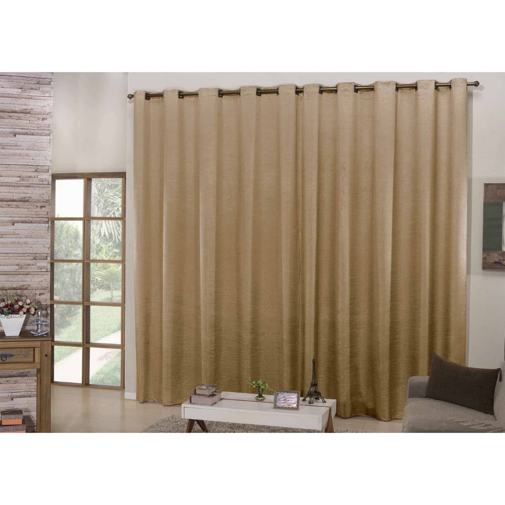 Cortina Cetim Voil Cecília 4,00x2,50