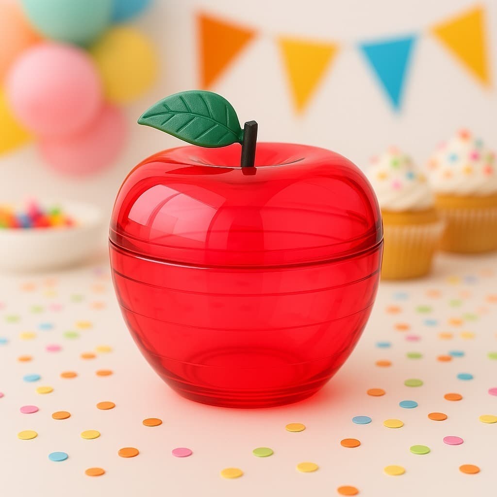 20 Unidades Mini Maçã Acrílica Tema Princesa Festa Infantil