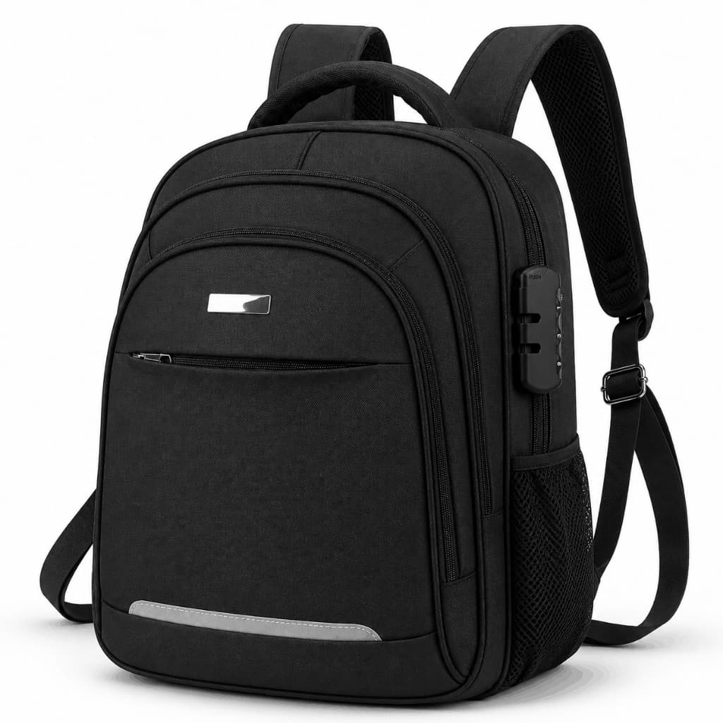 Mochila Antifurto Impermeável Compartimento Notebook Ergonômica c/ Senha Unissex Casual Trabalho Escola