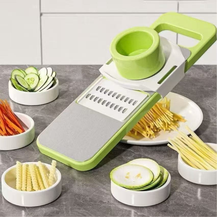 Fatiador Cortador 5 Em 1 Ralador e Descascador De Alimentos de Legumes Frutas Cozinha #1002