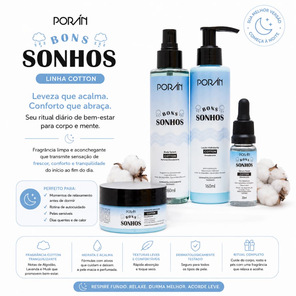 Kit Presente Feminino Relaxante com Ritual Completo de Cuidados Fragrância Relaxante e Toque Seco
