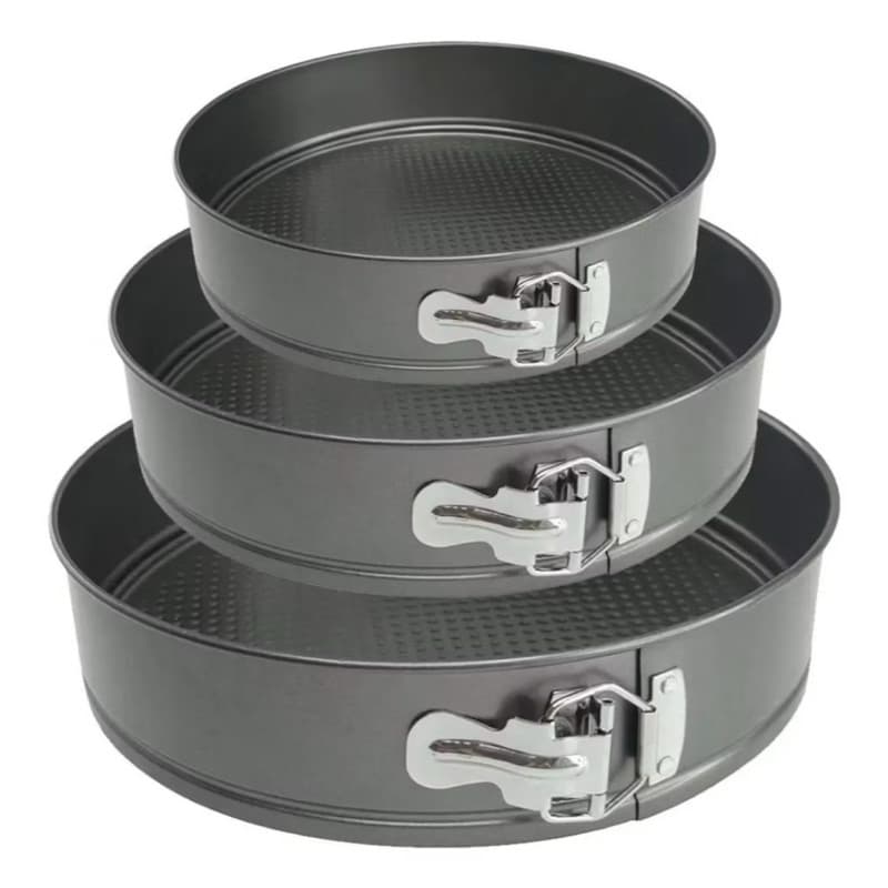 Forma Redonda Antiaderente Fundo Removível 24cm 26cm 28cm Bolo