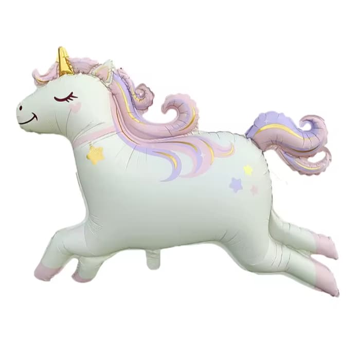 Balão Unicórnio Mimosinho - Unicórnio com rodinhas Personalizável Com Nome - Unicórnio Gigantão 1.40