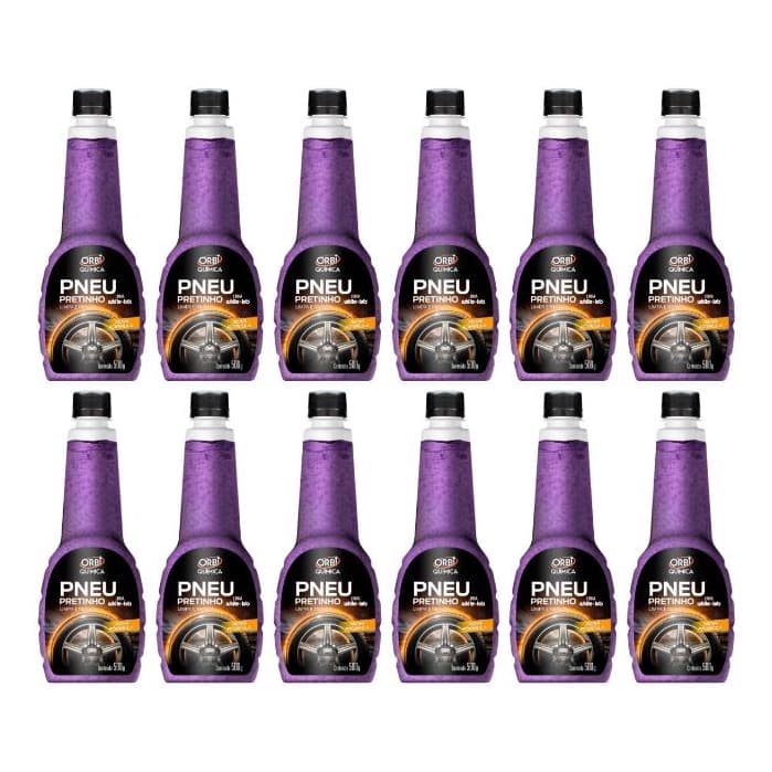 Limpa pneu Pretinho Orbi – 500ml - vonixx compatível LIMPA PNEU - 12 UNIDADES