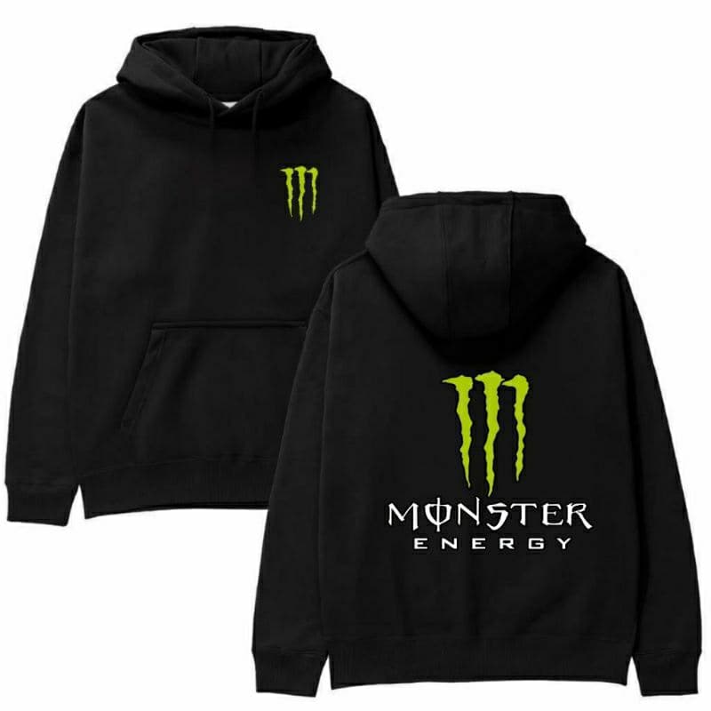 Blusa De Frio Moletom Casaco Unissex Monster Energy Com Capuz Canguru Streetwear Inverno Promoção Top