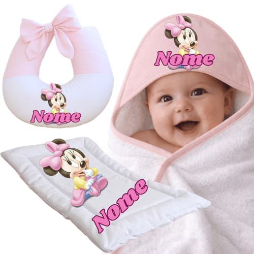 Kit Personalizado Toalha / Colchonete / Almofada Amamentação. Ideal Para Seu Bebe