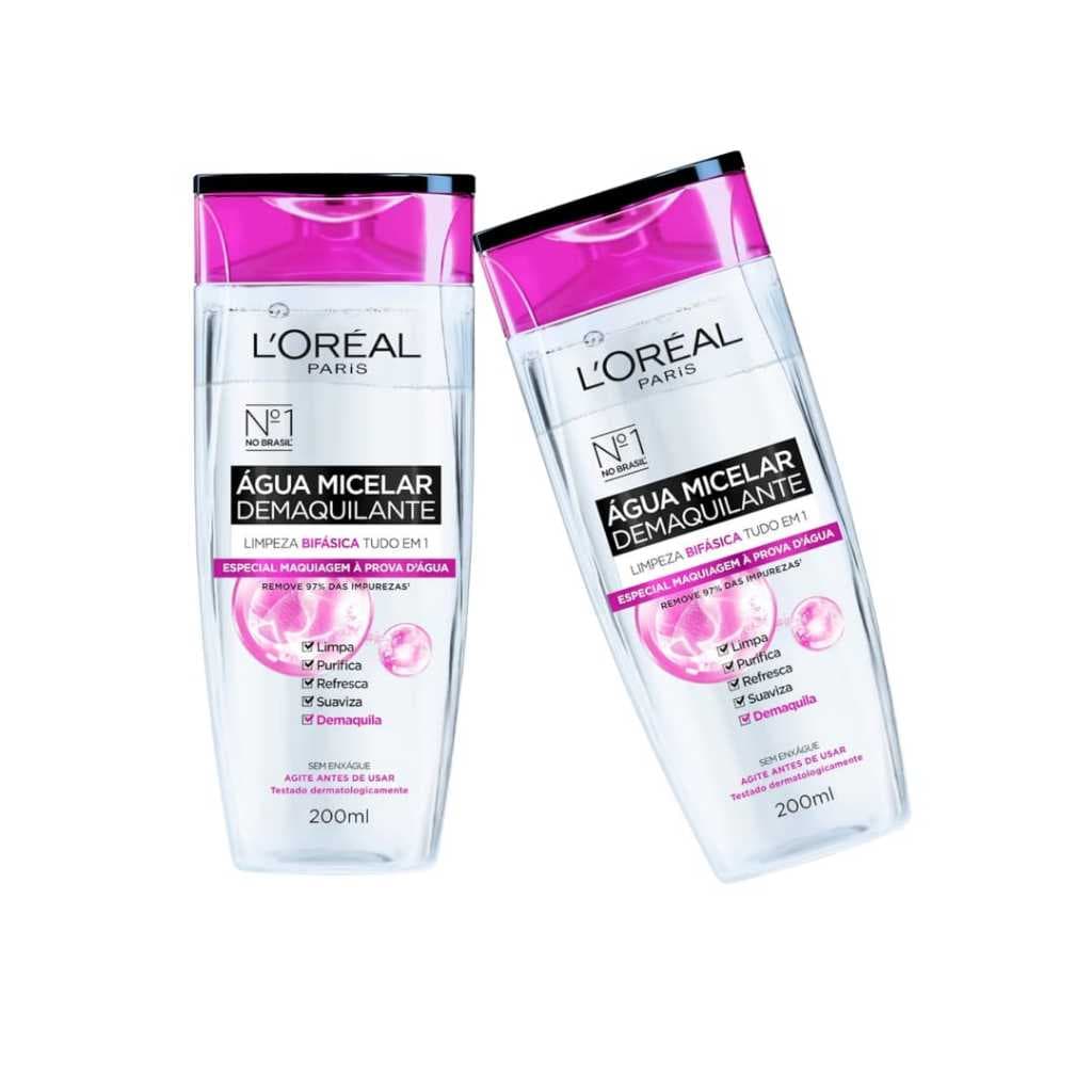 L'Oréal Paris Dermo Expertise 200ml Água Micelar Bifásica - Ideal Para Rotina Noturna