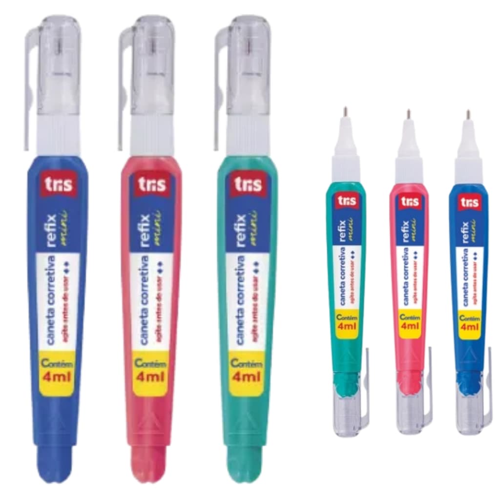 CANETA CORRETTIVA COLOR REFIX MINI 4ML TRIS