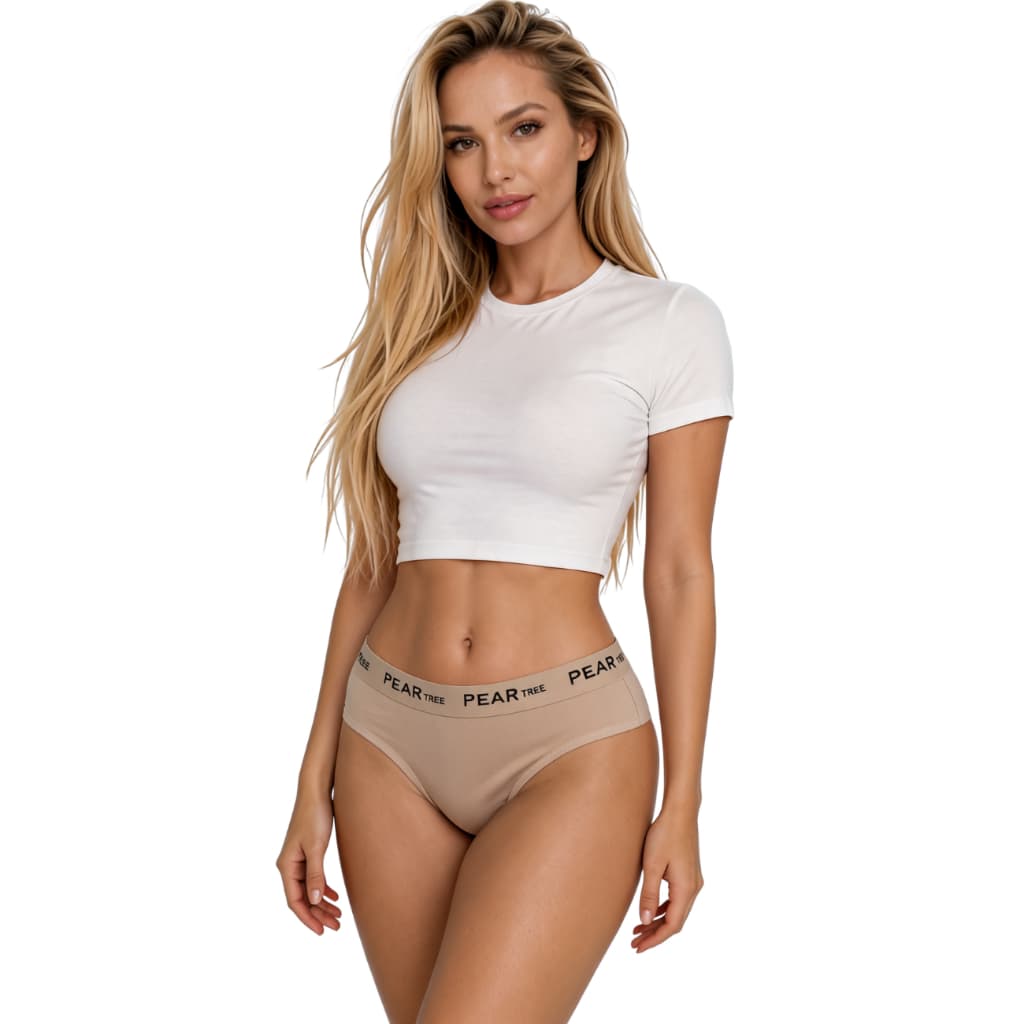 Kit Calcinha de Algodão Cós Alto Tanga Conforto Em Cotton Liso Forro 100% Algodão