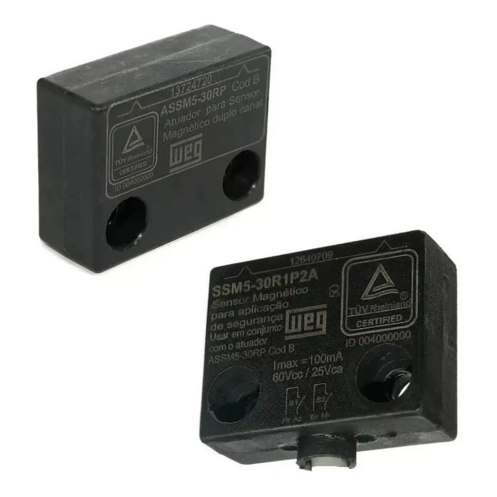 Kit Sensor Magnético Ssm5-30r1p2a + Atuador Assm5-30rp Nr12-WEG