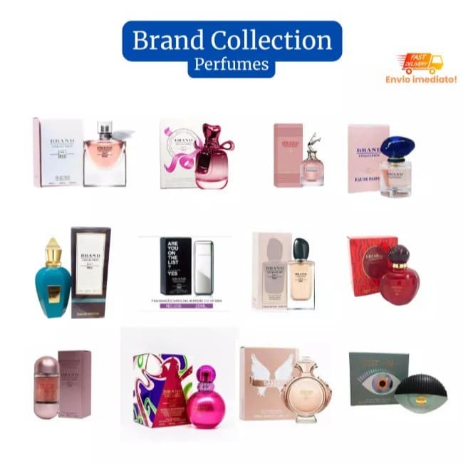 Kit 10 Perfume Feminino e Masculino Miniatura Brand Collection 25ML -  Perfume Importado