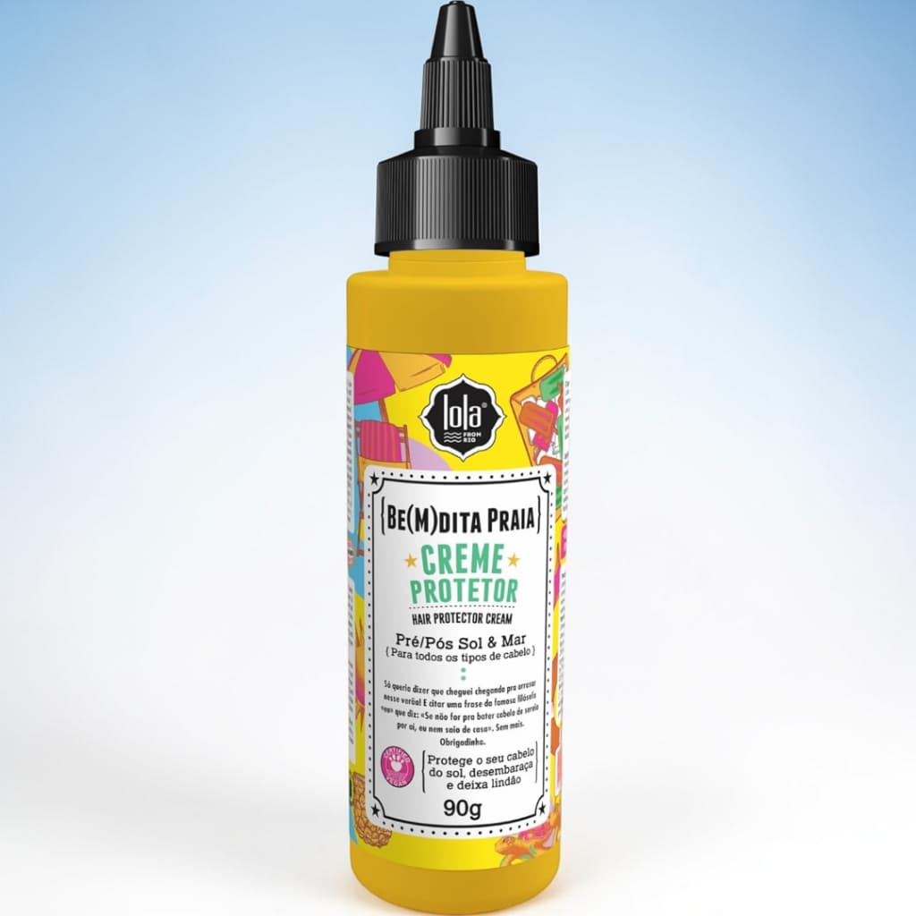Creme Protetor Pré/Pós Sol e Mar Be(M)dita Praia Lola Cosmetics 90g | Proteção Térmica