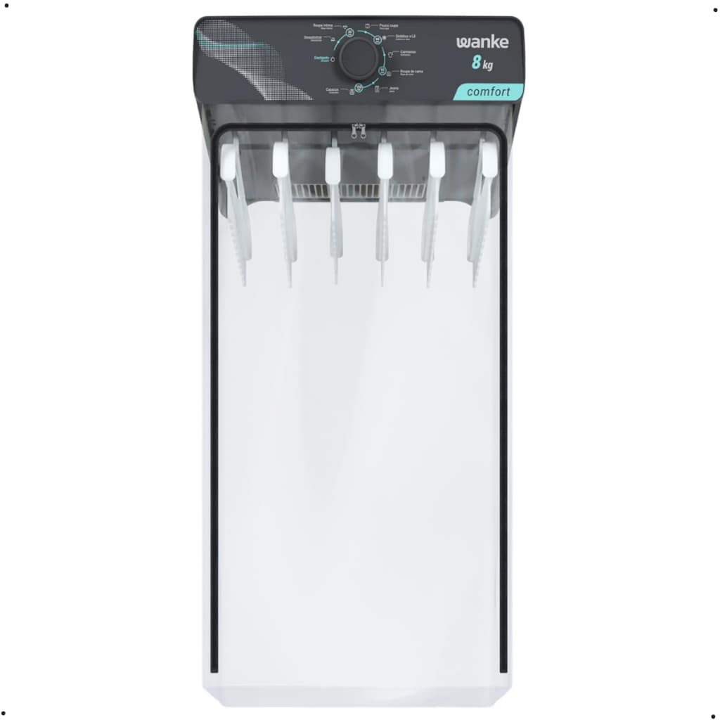 Secadora De Roupas Wanke Comfort - 8 Kg - Branca Grafite