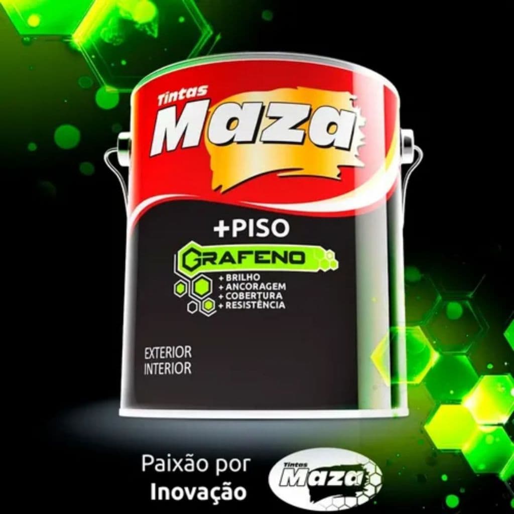 Tinta para Piso Mais Piso Grafeno 3,6L Maza - Todas as Cores Disponiveis