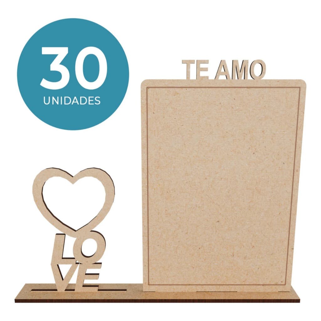 15 Porta Retrato Mdf Presente Dia Dos Namorados Te Amo Love