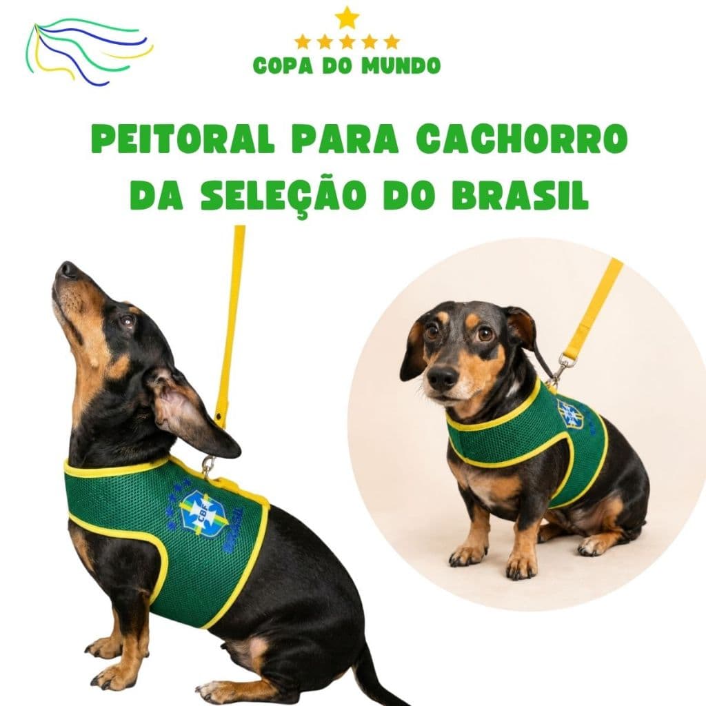 Peitoral cachorro copa do mundo personalizada coleira para cachorros e gatos