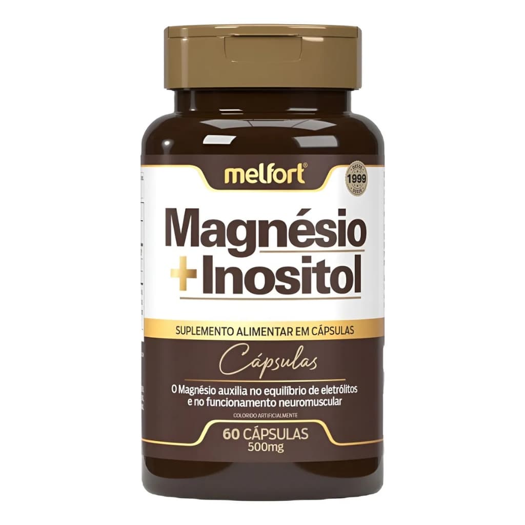 Magnésio + Inositol 500mg 60 Caps - Melfort