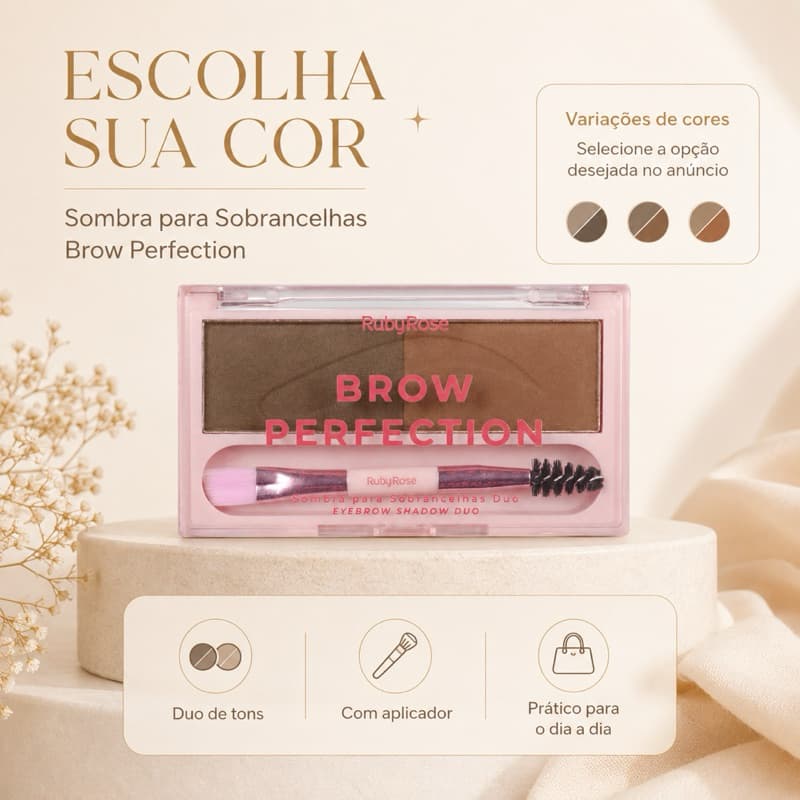 Brow Perfection - Sombra para sobrancelhas Ruby Rose