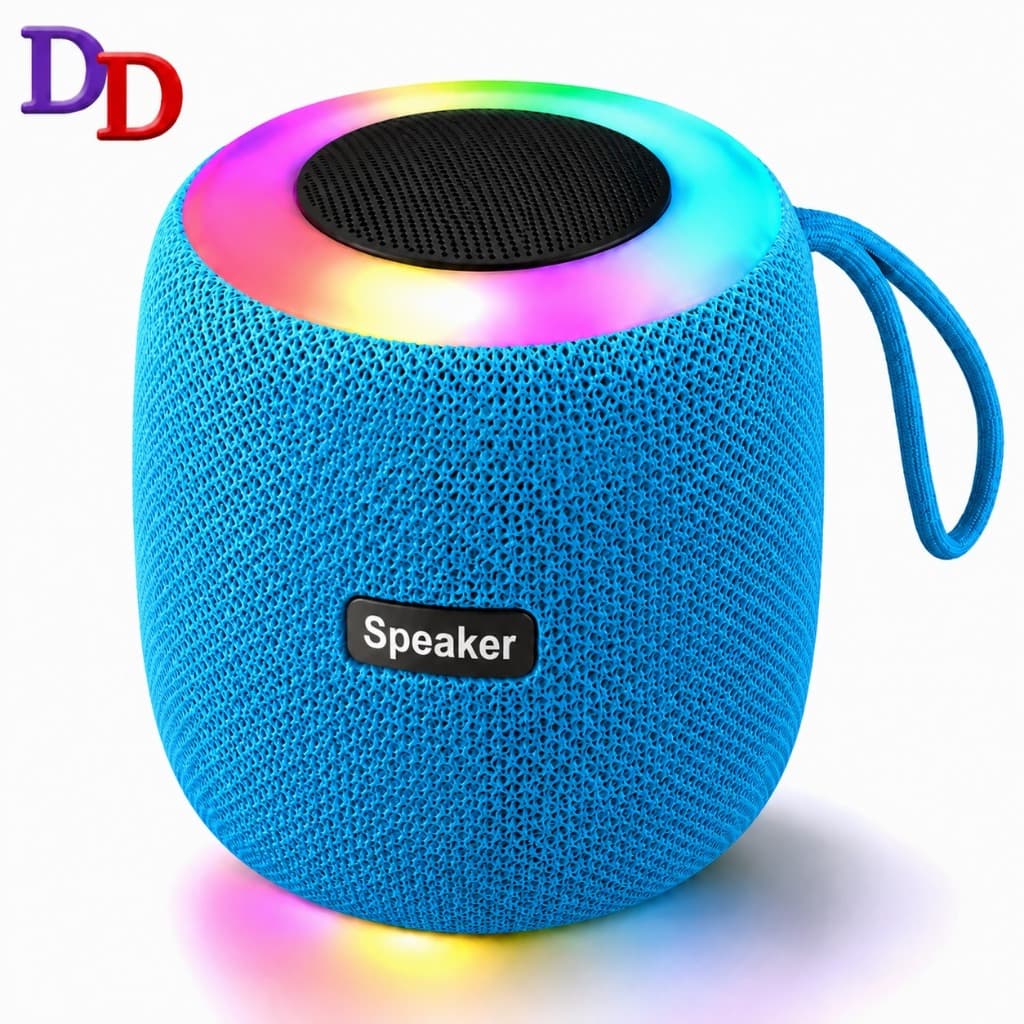 Caixa de som Bluetooth Portátil Speaker Potente À Prova D'água com Led RGB