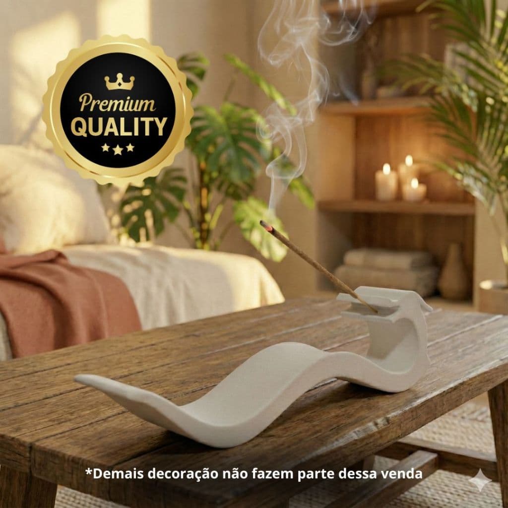 Suporte para Incenso de Mesa Decorativo Desing Dragão
