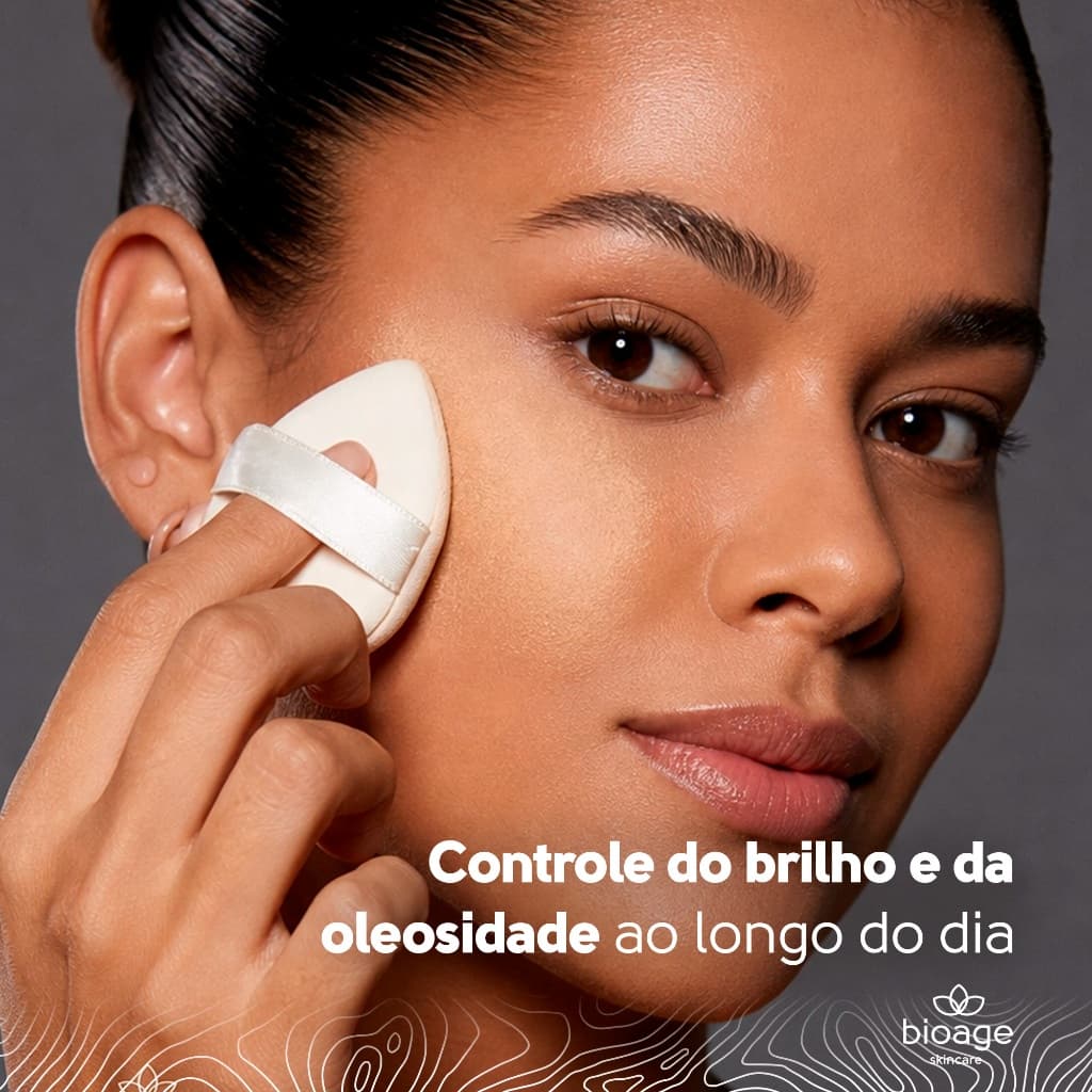Pó Solto Facial de Banana BioAge Bio-C Powder Efeito Mate Controle de Oleosidade Fixador de Maquiagem 10g