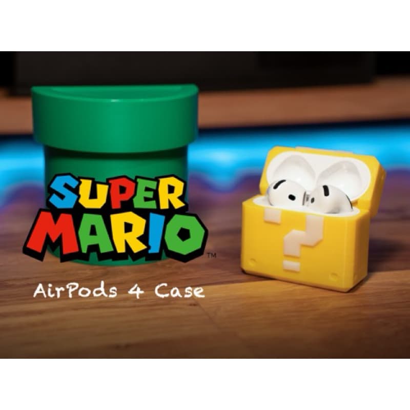 Capa Super Mario AirPods 4 Fones de ouvido