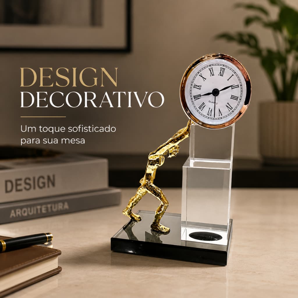 Relógio Relógio de Mesa Decor Decoração Decoração da sala O globo criativo Presentes relógio de mesa decorativo