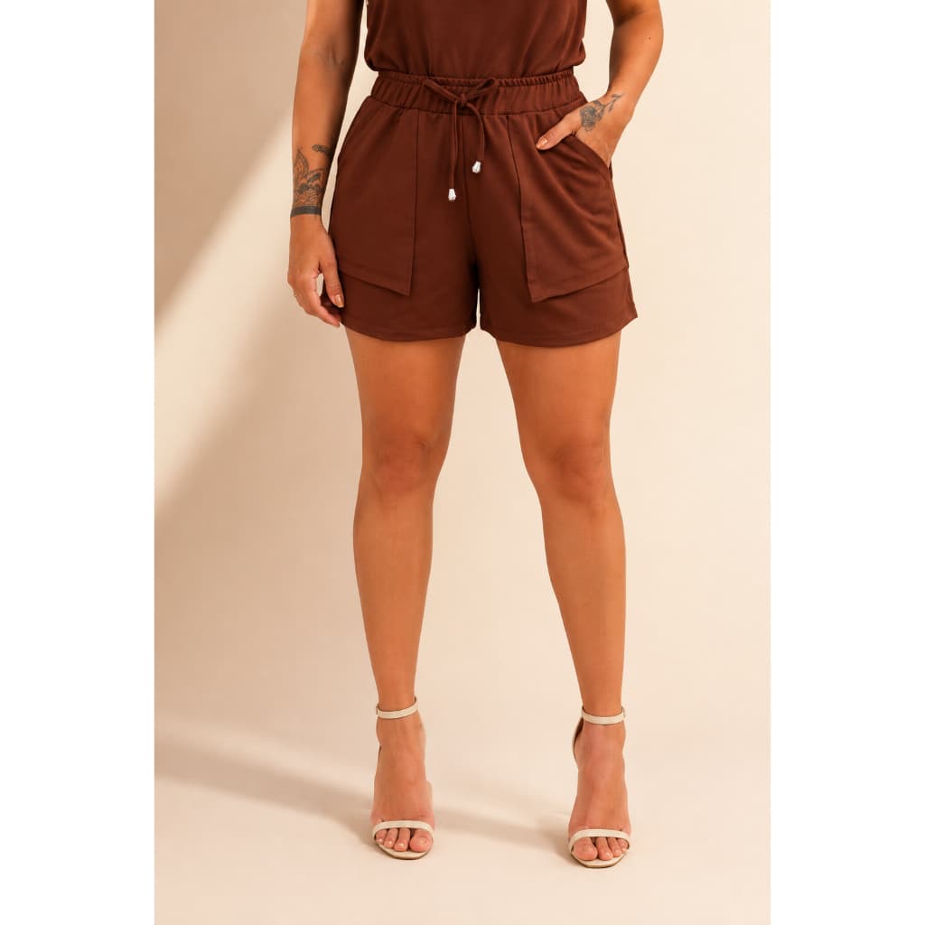 Shorts Feminino Molecotton Com Bolsos Confortável Loli | Livny