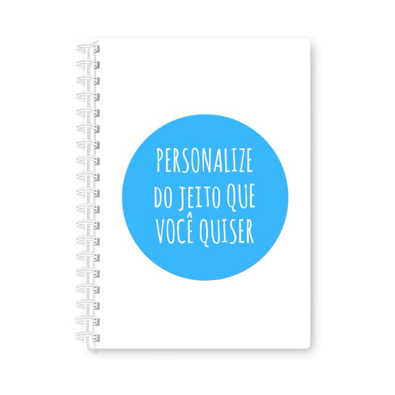 Caderno Personalizado A5 (16x22cm) com 150 folhas
