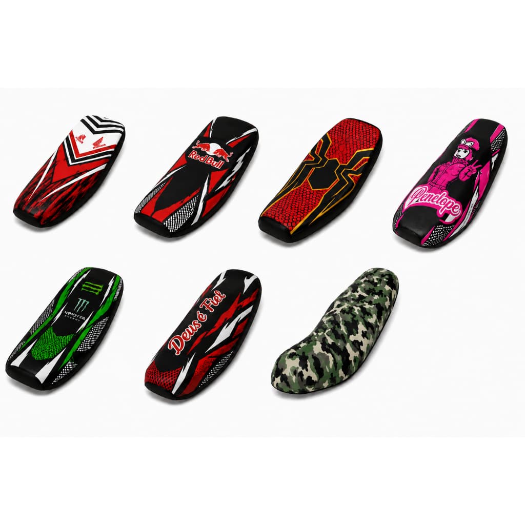 Capa Pintada Para Banco De Moto Personalizada Impermeavel Resistente