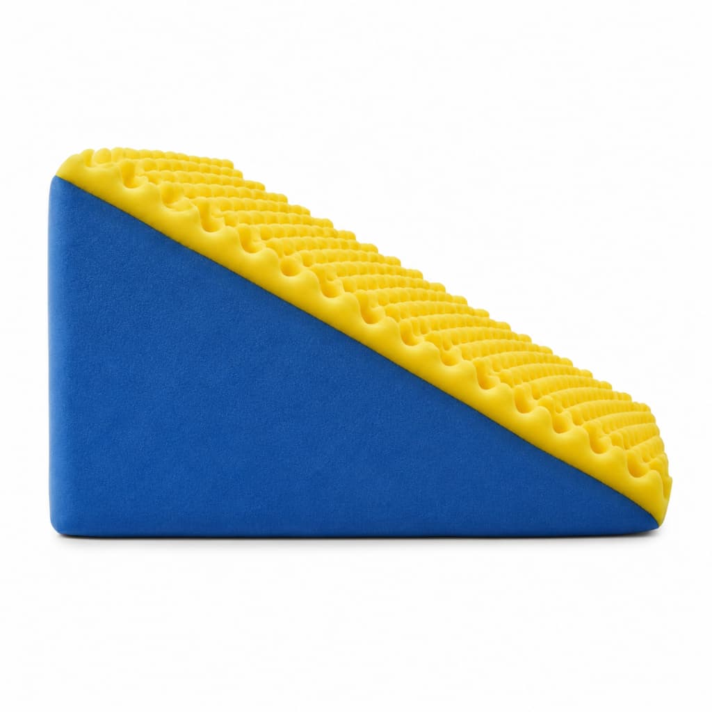 Encosto Suave Triangular Travesseiro Pós Ortopédico Almofada Terapêutica Espuma 65x45x30 - NÃO TEM CAPA