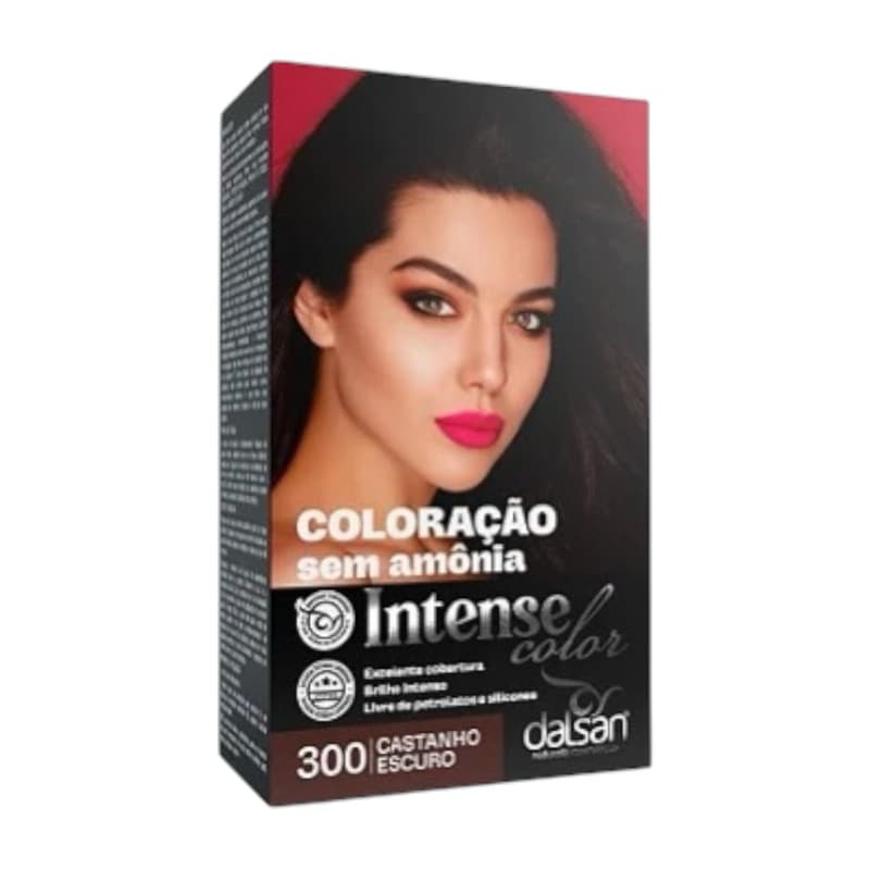 Coloração  castanho escuro sem amônia  tonalizante Dalsan cor 300