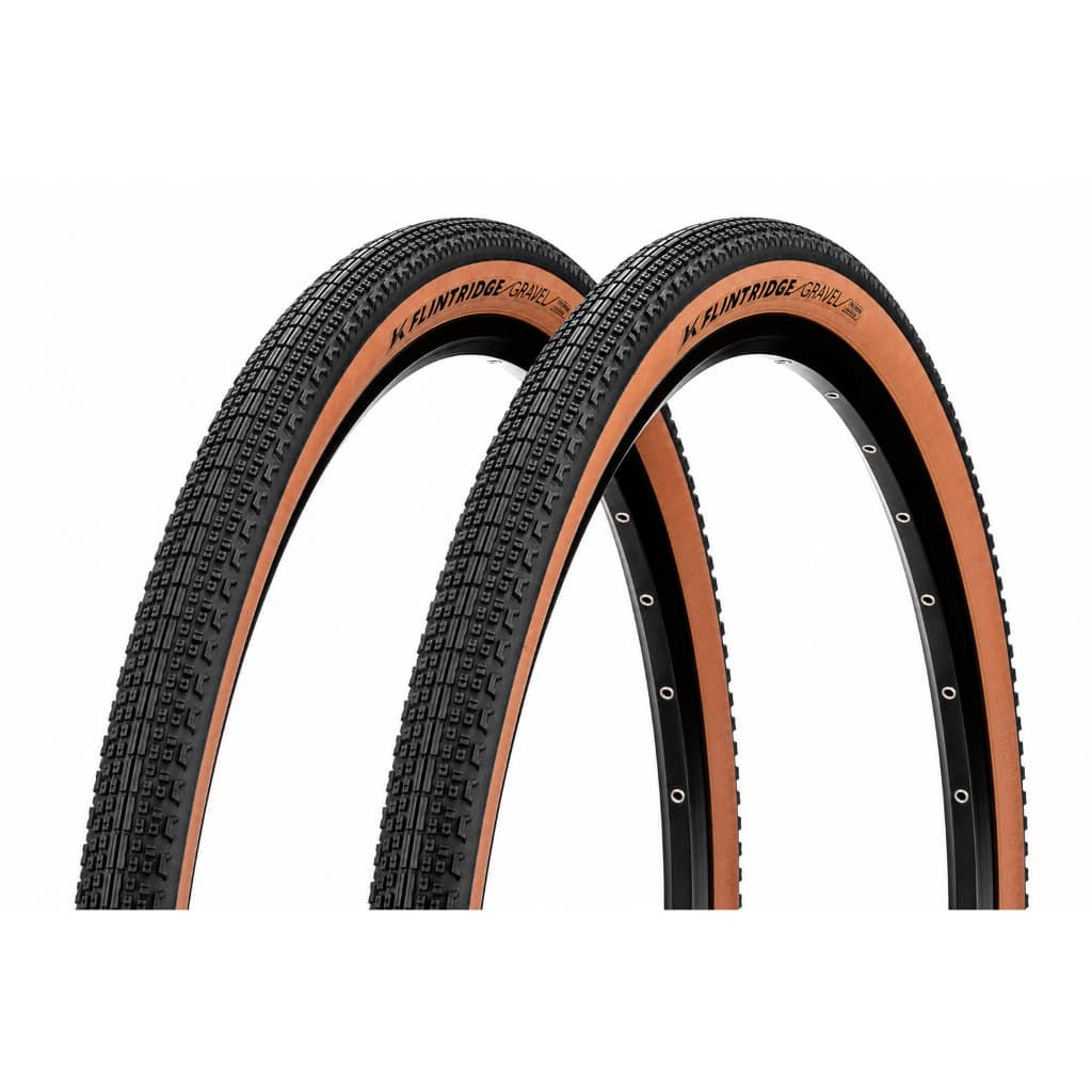 Pneu Kenda 700x40 gravel flintridge kevlar faixa bege resistente par