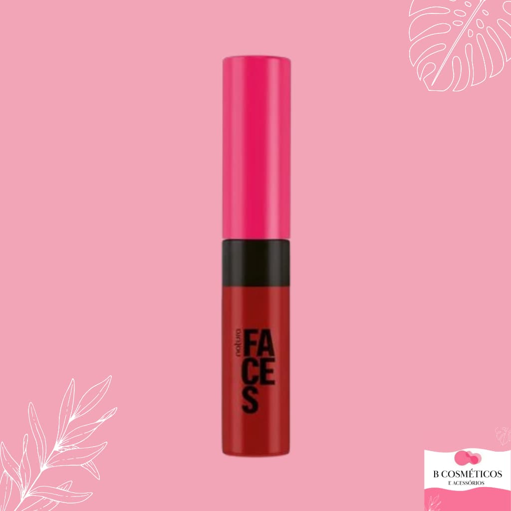 Batom Líquido Matte Natura Faces Red Love 5,5ml