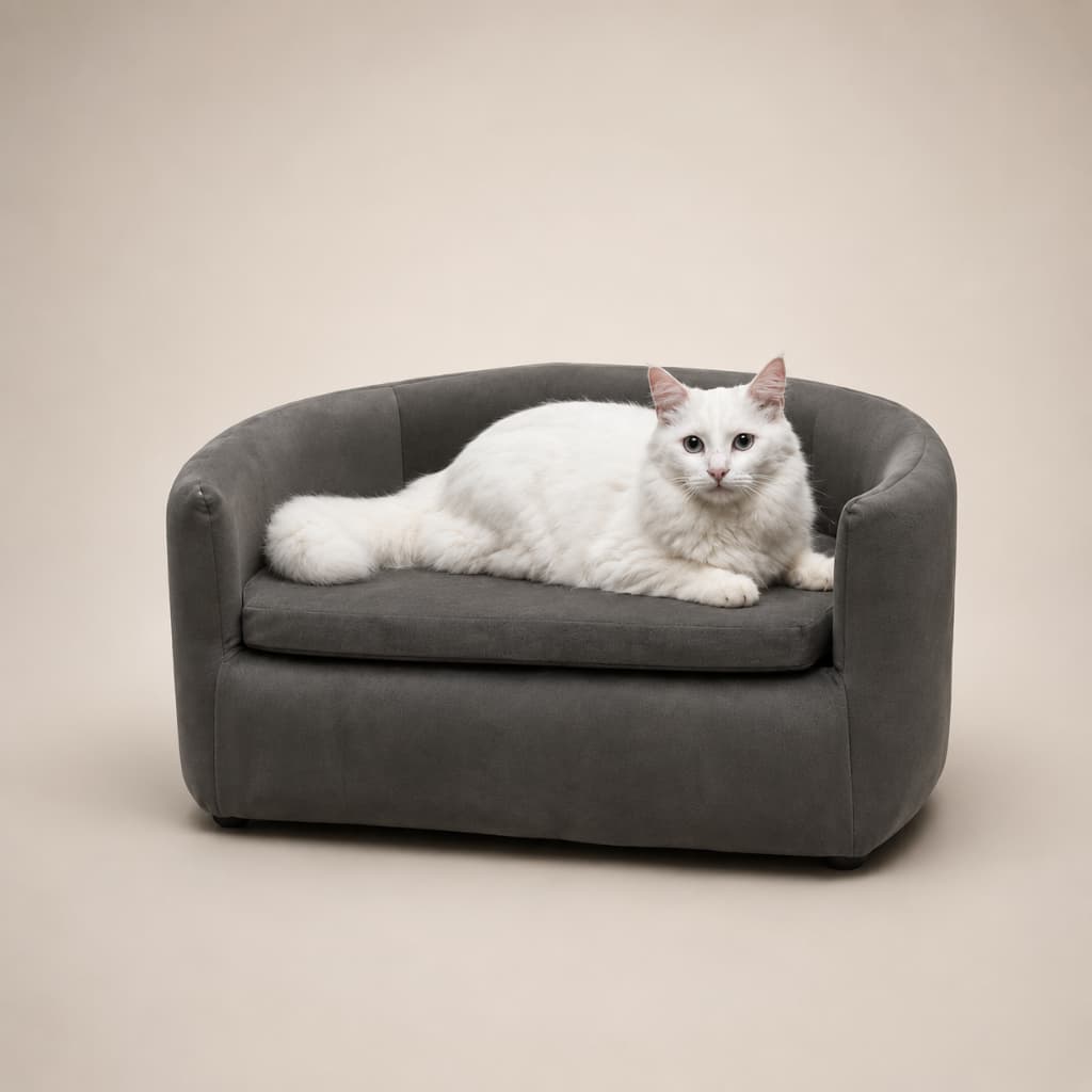 Cama Pet Luna Orgânica para Gato e Cachorro Veludo Macio  Almofada Removivel Alta qualidade Sofá Poltrona Caminha Pet