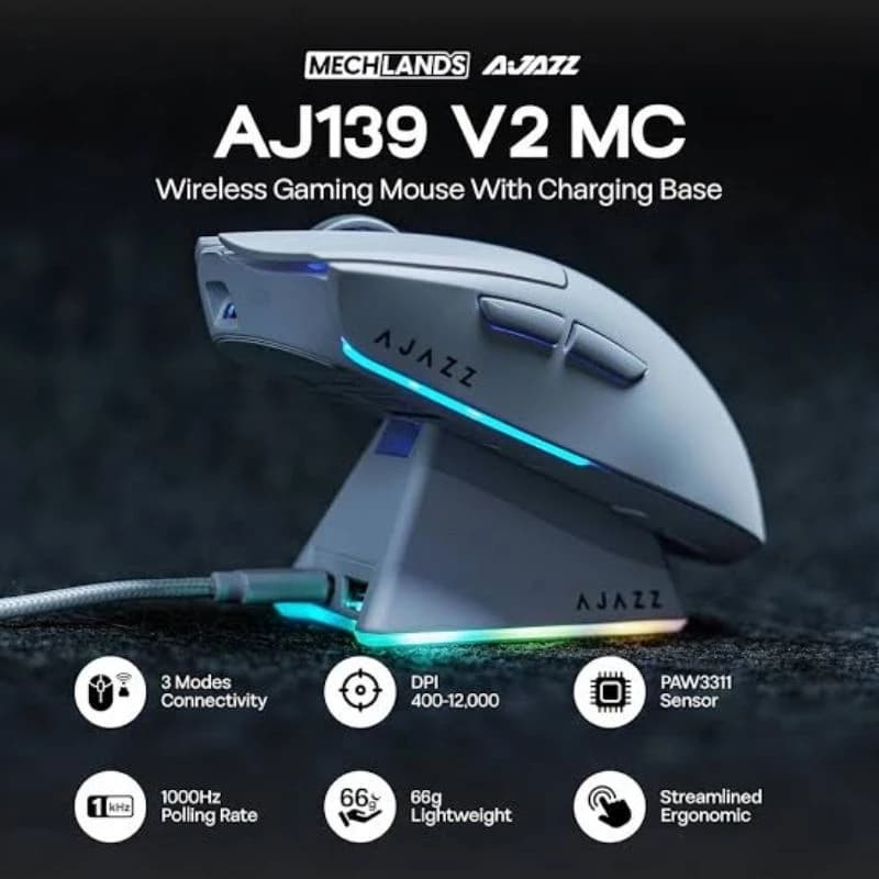 Mouse gamer Ajazz AJ139 V2 MC sensor paw3311