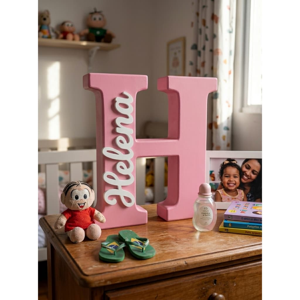 Nome Infantil Personalizado para Decoração de Quarto
