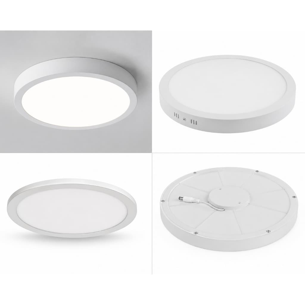 Painel Led Redondo Sobrepor Moderno De Alta Luminosidade 18w, Lampada led