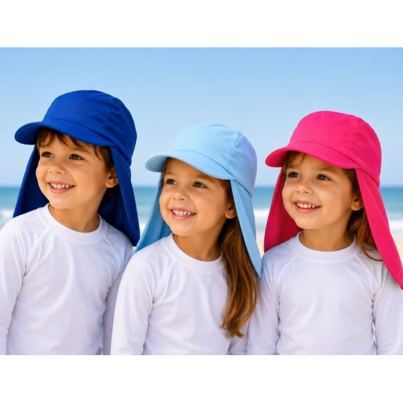 chapeú boné Praia infantil  com proteção solar uv 50 menino menina 2 a 12 anos