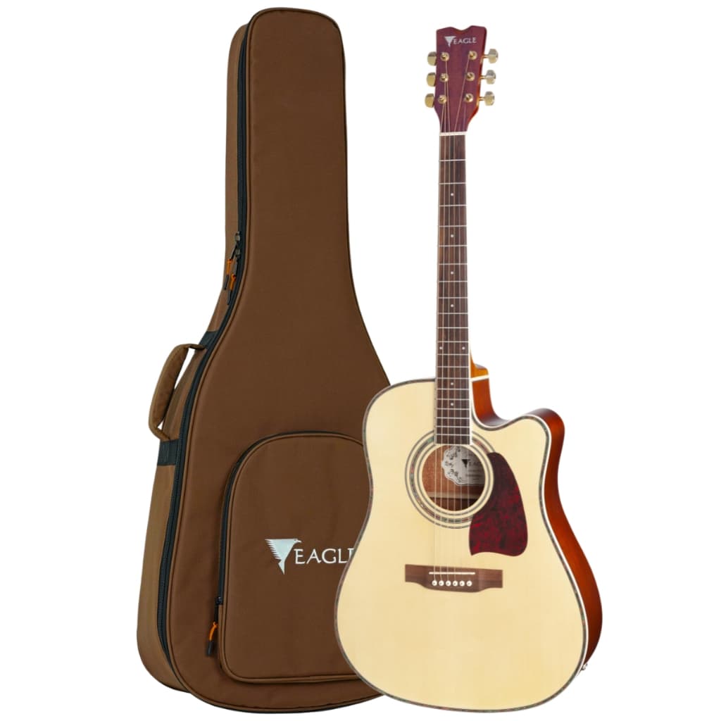 Violão Elétrico Eagle Ch889 Pro Series Aço Folk Dreadnought